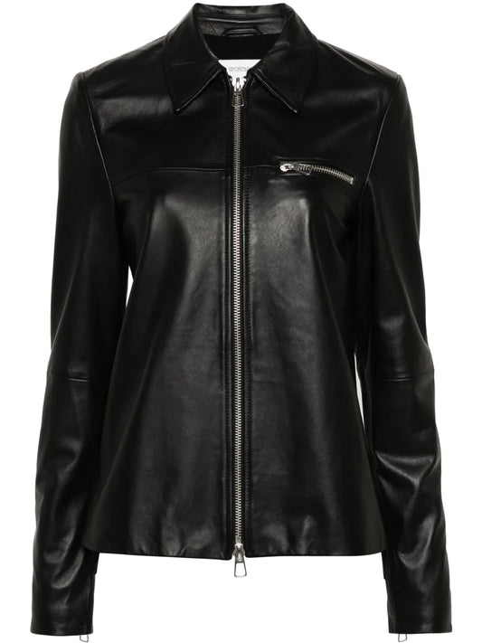 Zipped Leather Jacket