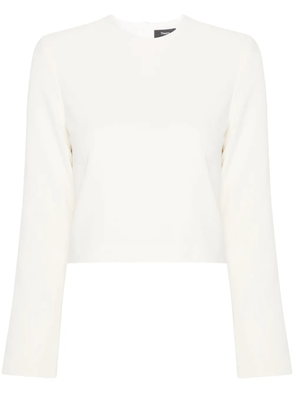 Zip-Up Cropped Blouse