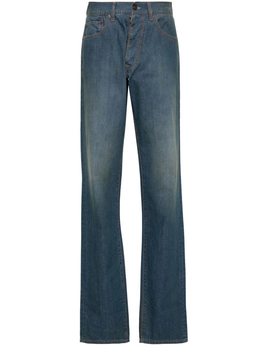 Straight-Leg Cotton Jeans