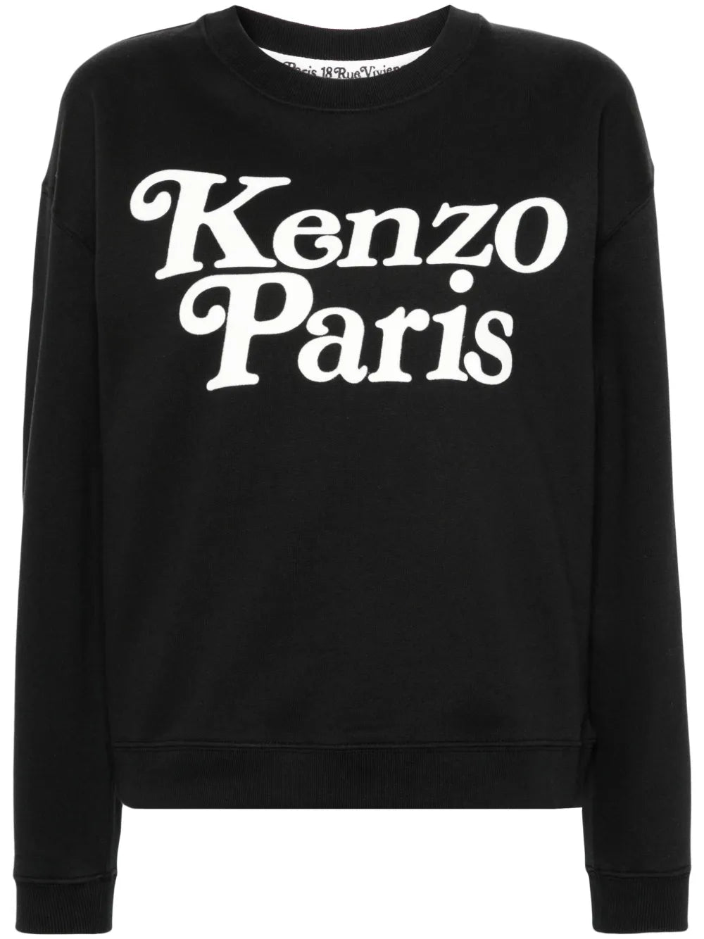Flocked-Logo Sweatshirt