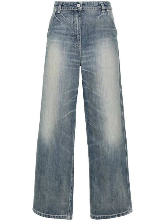 Low-Rise Wide-Leg Jeans
