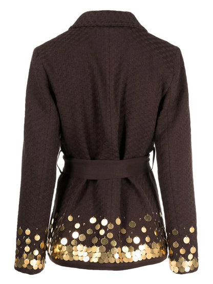 Charm-Embellished Cotton Jacket