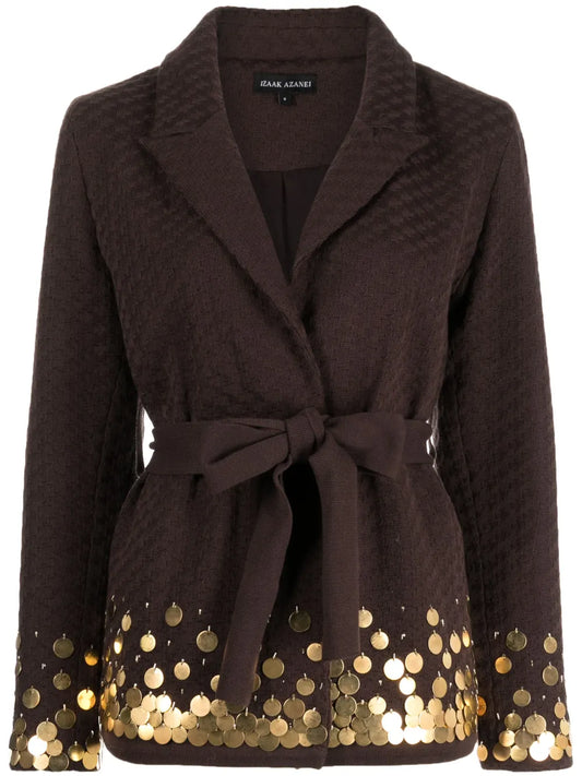 Charm-Embellished Cotton Jacket
