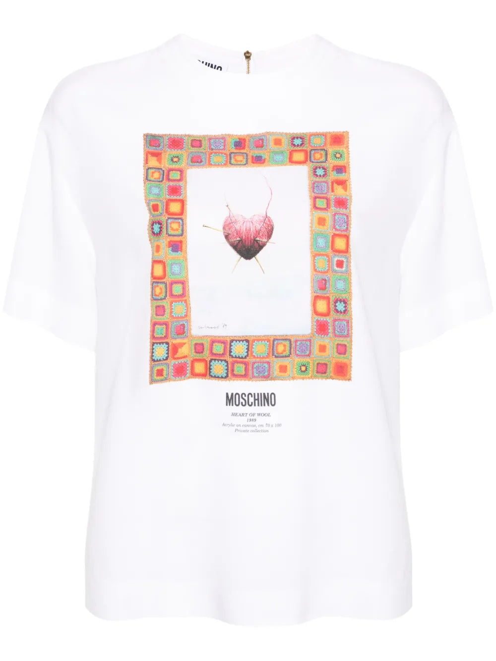Graphic-Print Crepe Blouse