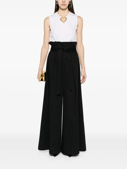 Heart Cut-Out Sleeveless Blouse