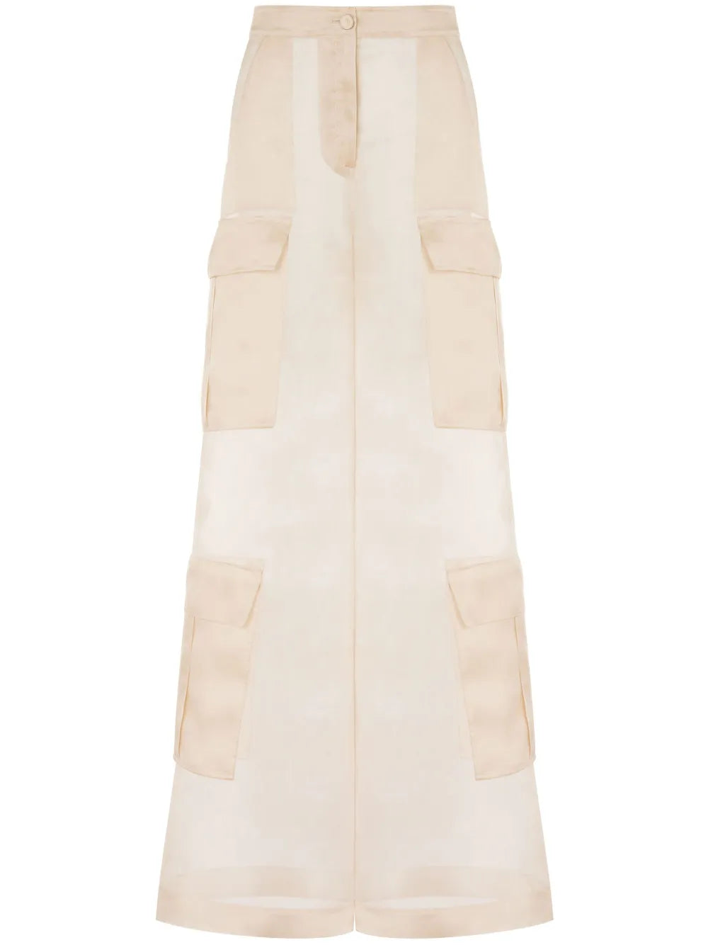 Silk Wide-Leg Trousers
