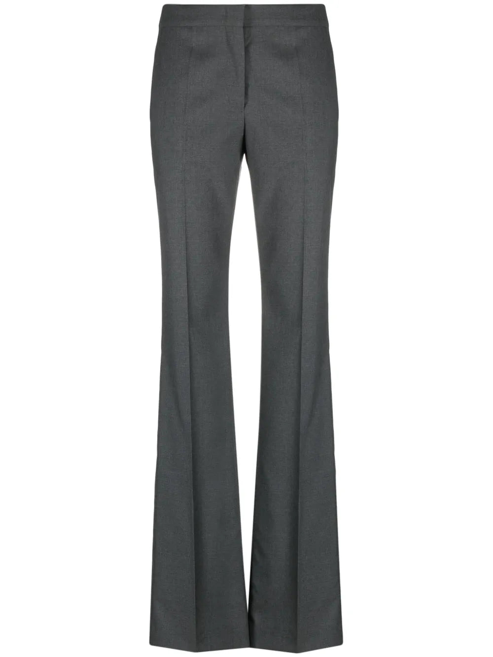 Straight Virgin Wool Tailored Trousers