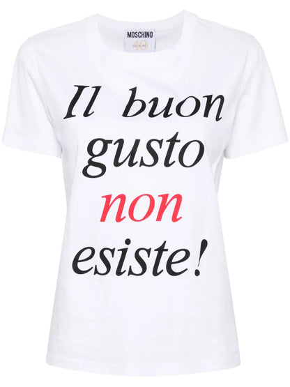 Slogan-Print Organic-Cotton T-Shirt
