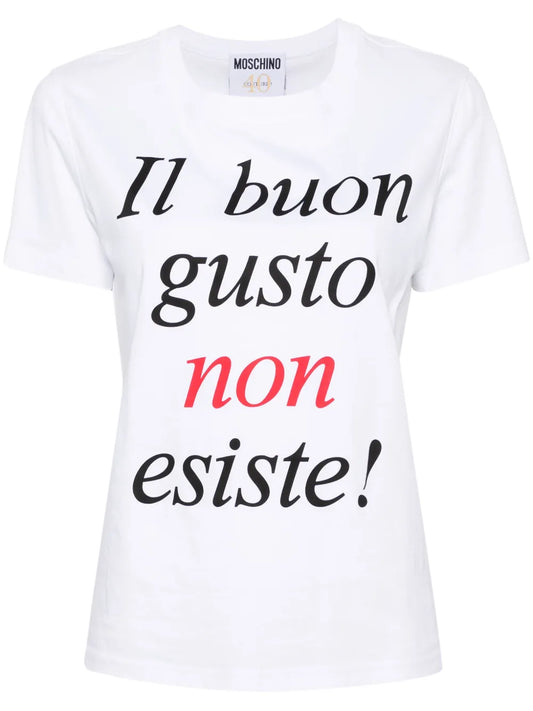 Slogan-Print Organic-Cotton T-Shirt