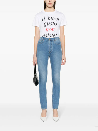 Slogan-Print Organic-Cotton T-Shirt