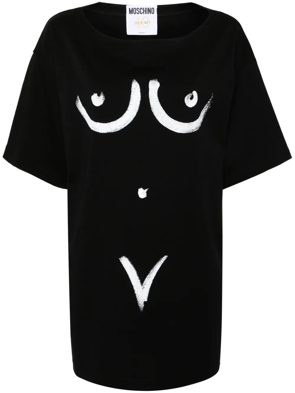 Motif-Print Cotton T-Shirt