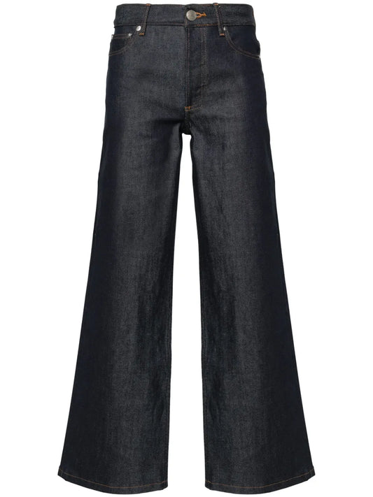 Elisabeth High-Rise Straight-Leg Cotton Jeans