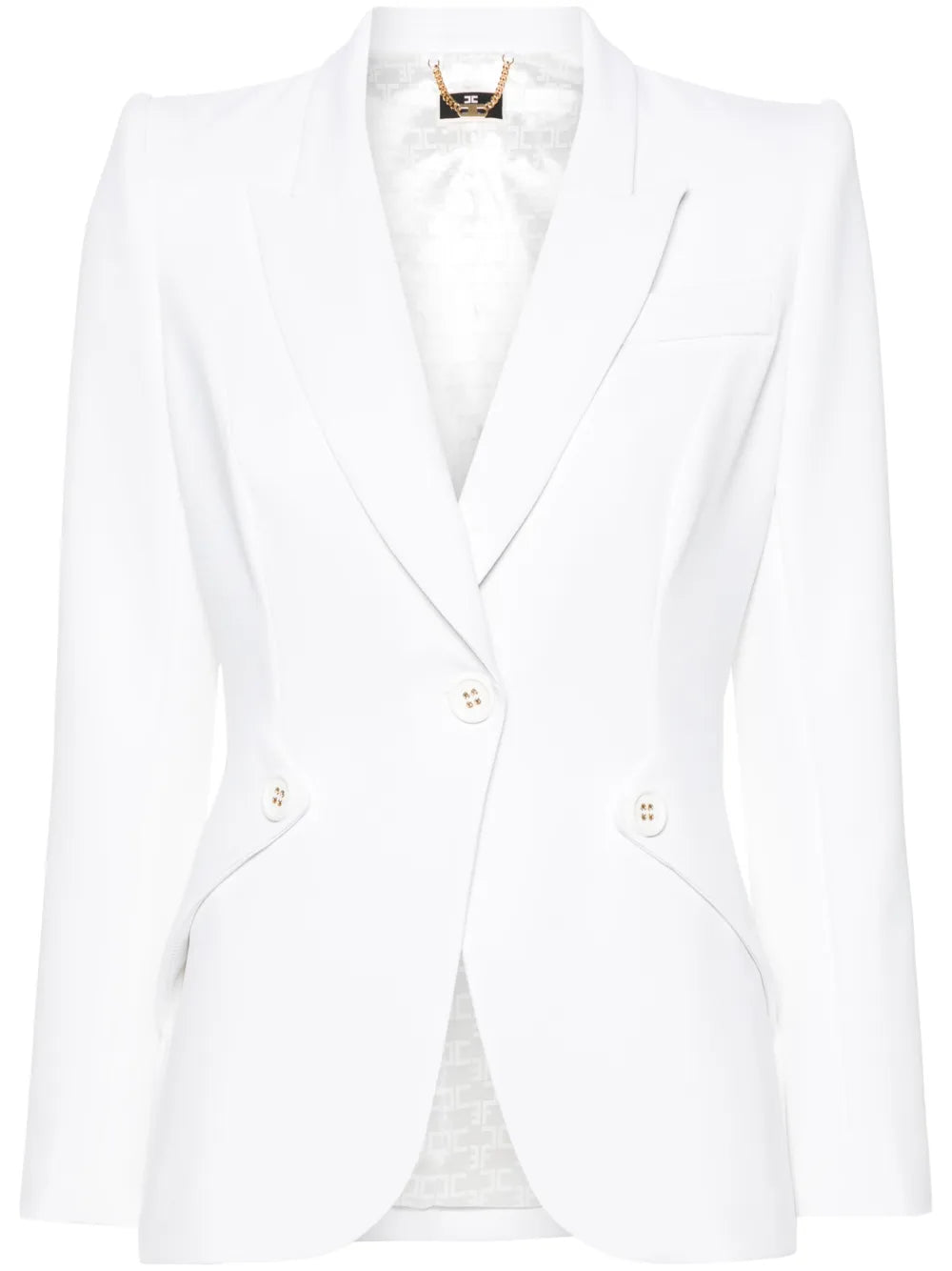 Single-Breasted Crepe Blazer