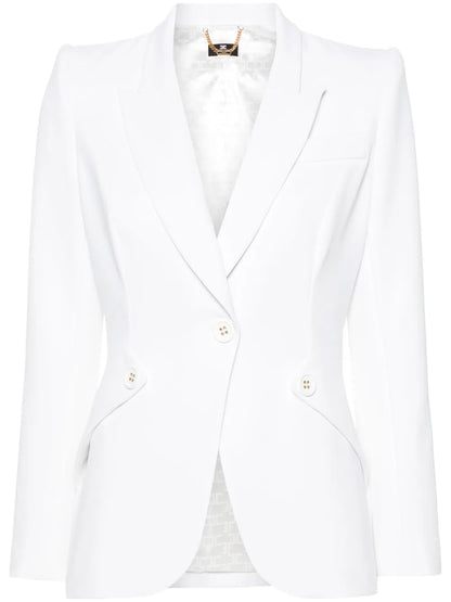 Single-Breasted Crepe Blazer