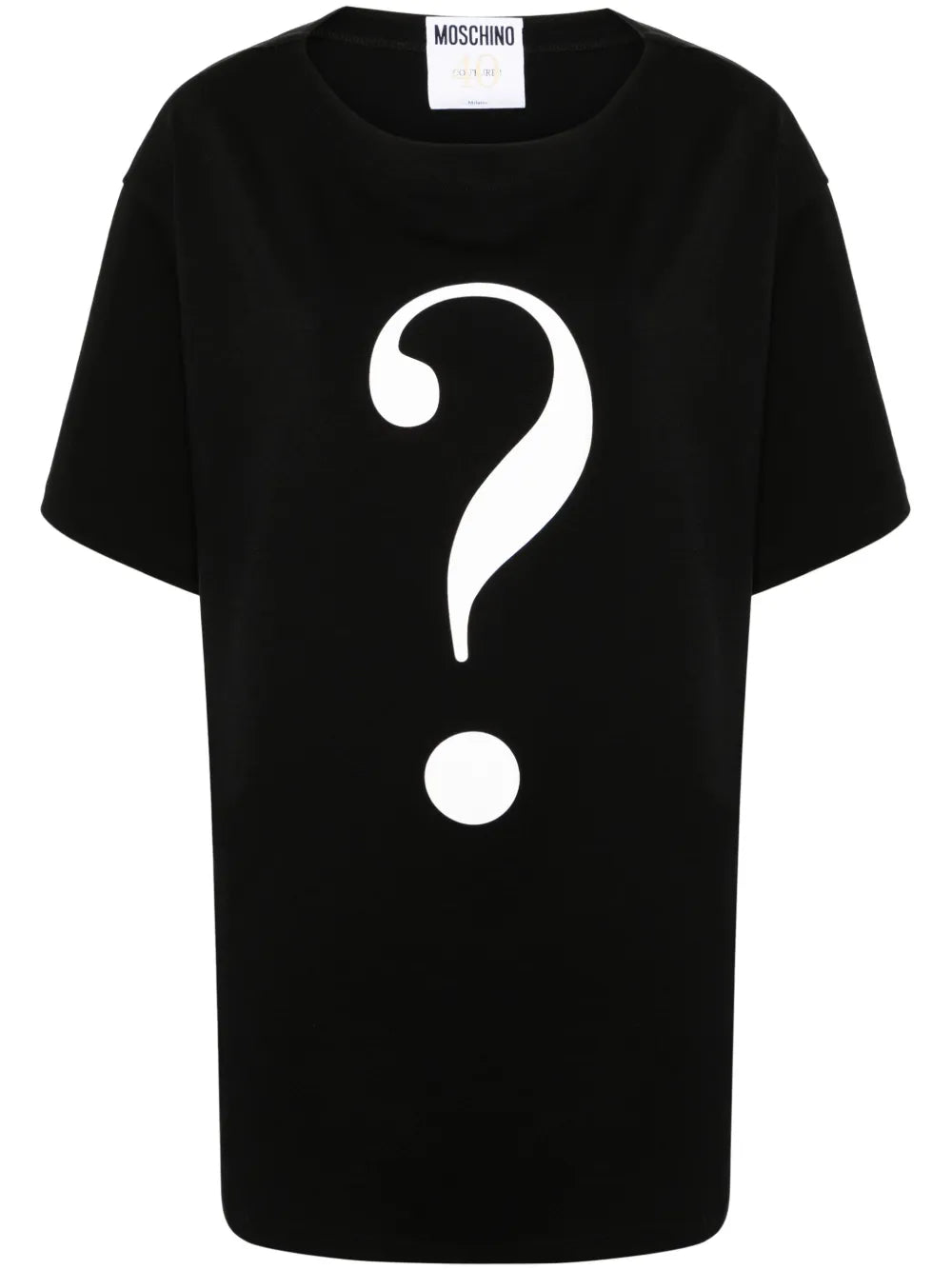Question Mark-Print Cotton T-Shirt