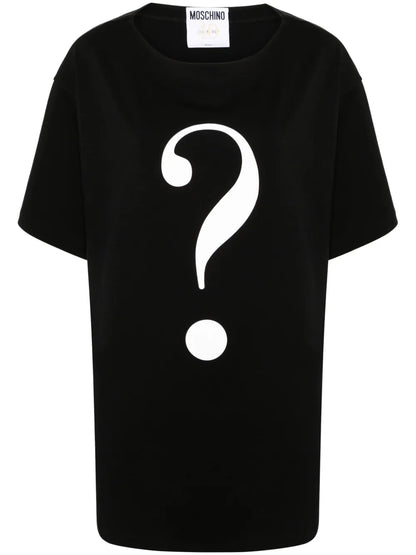 Question Mark-Print Cotton T-Shirt
