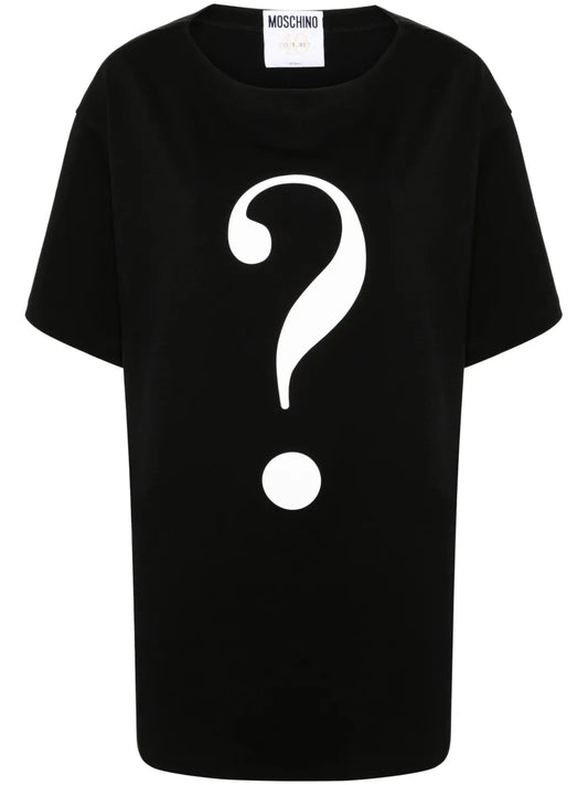 Question Mark-Print Cotton T-Shirt