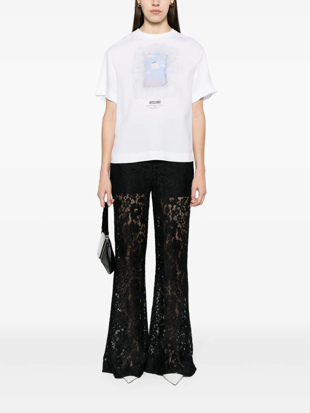 Graphic-Print Crepe T-Shirt