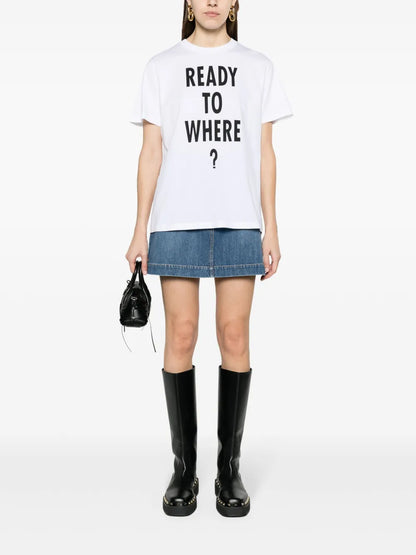 Text-Print Organic Cotton T-Shirt
