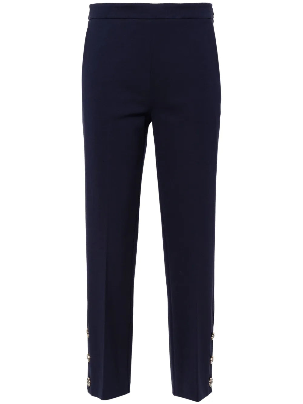 Straight-Leg Cropped Trousers