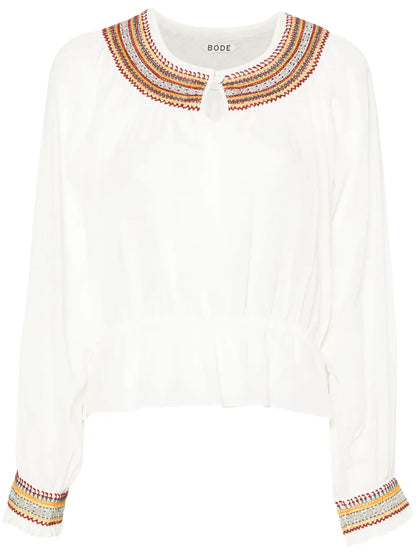 Embroidered Cotton Blouse