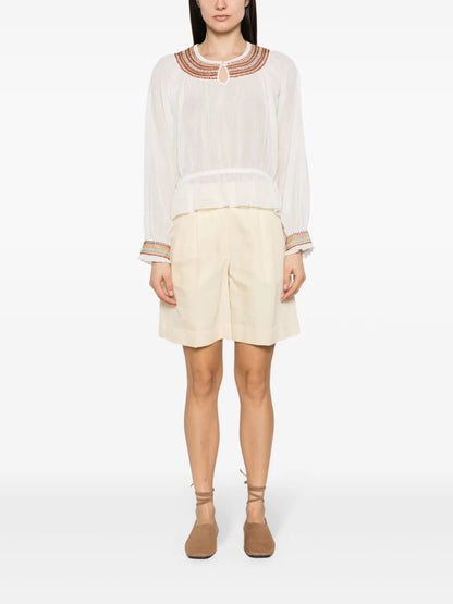 Embroidered Cotton Blouse