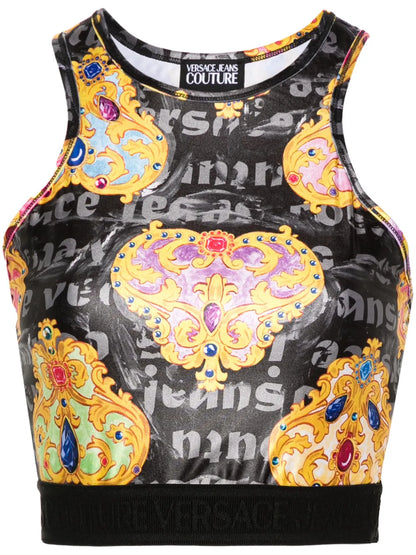 Printed Cropped Top