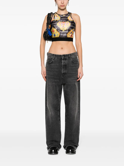 Printed Cropped Top