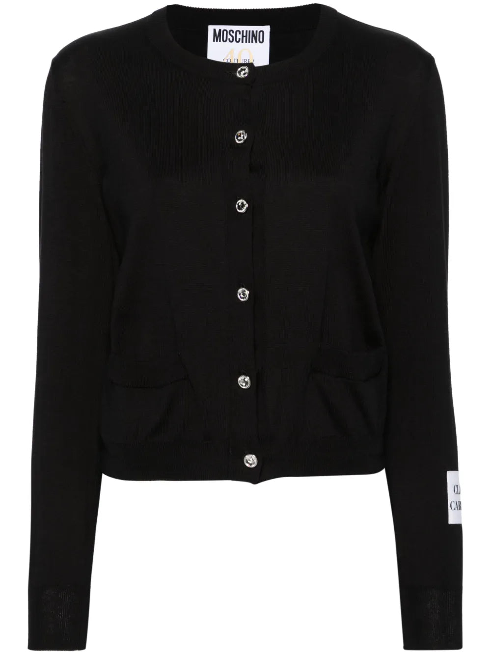 Crystal-Embellished Cotton Cardigan