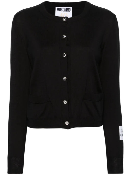 Crystal-Embellished Cotton Cardigan