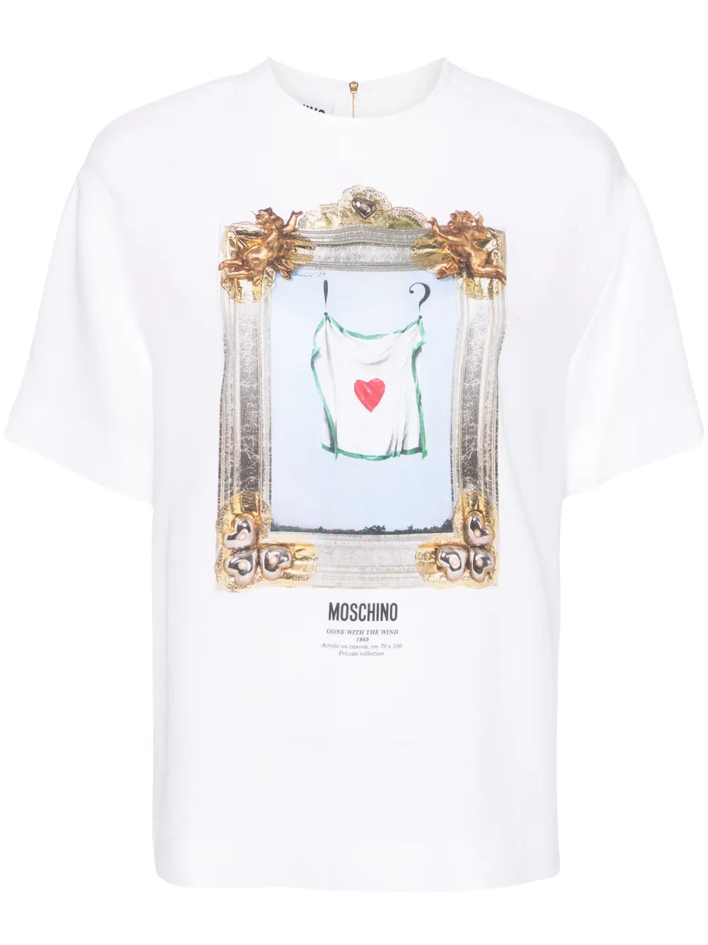 Painting-Print Crepe Blouse