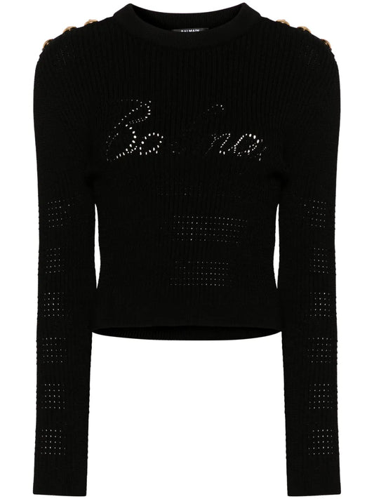 6-Buttons Ribbed Jumper