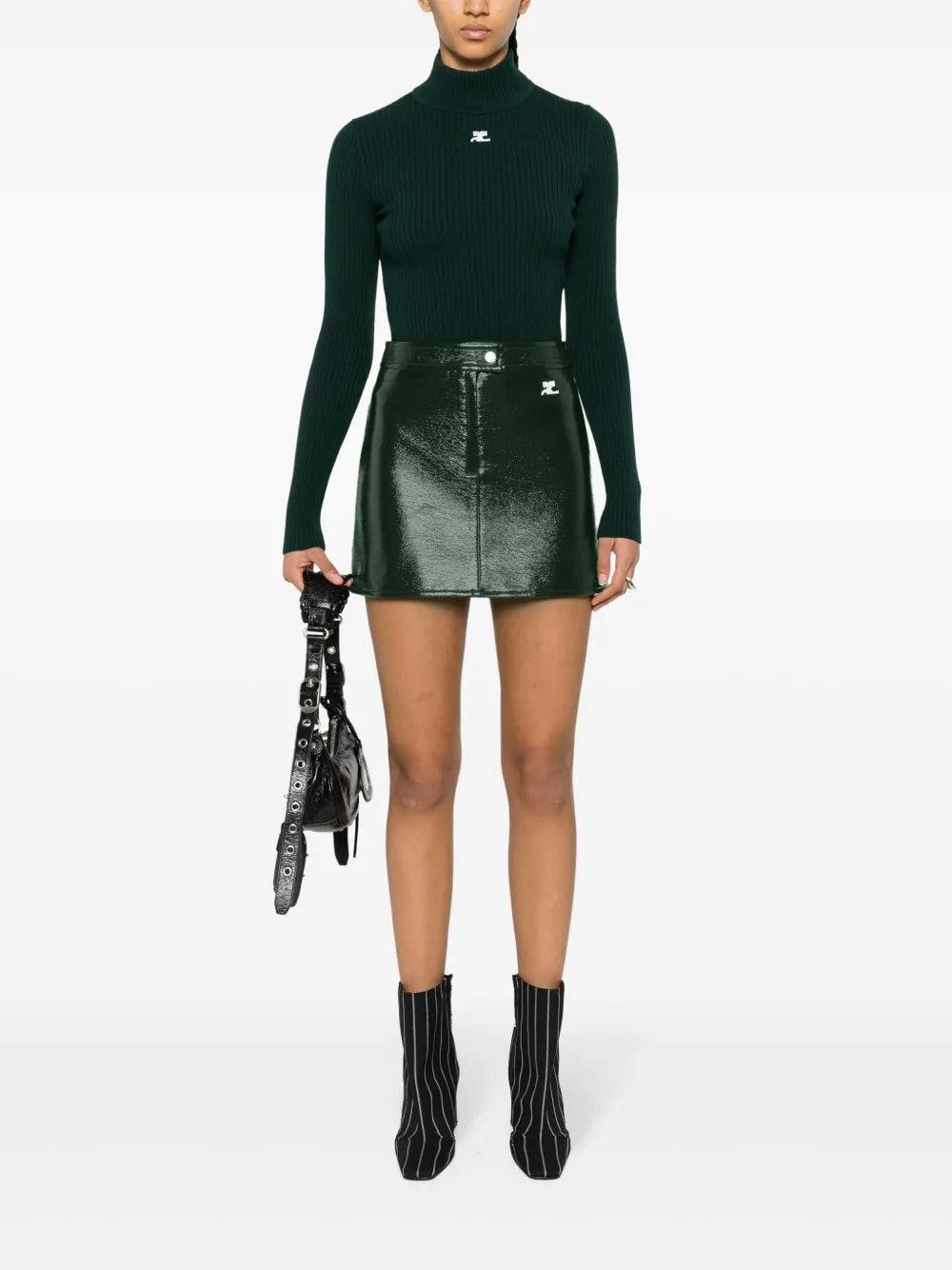 Reedition Vinyl Mini Skirt
