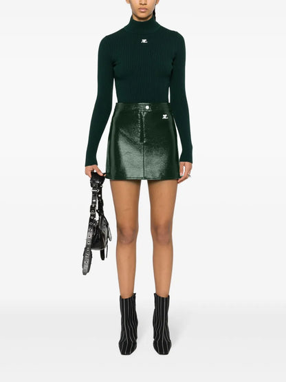 Reedition Vinyl Mini Skirt