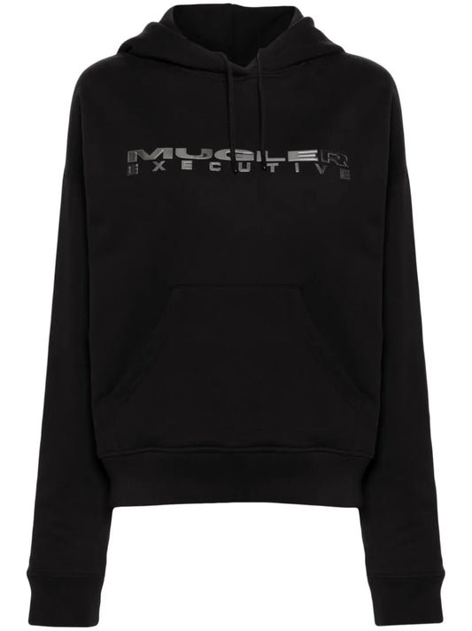 Logo-Lettering Jersey Hoodie