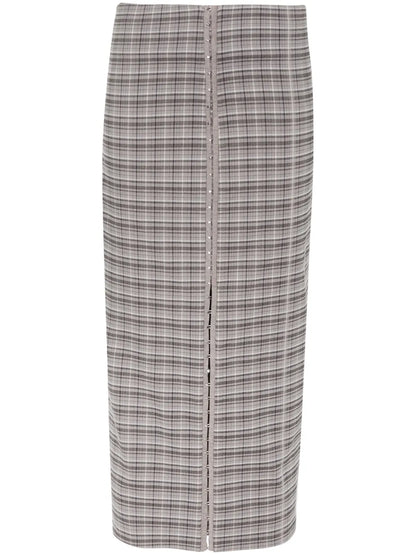 Palmer Checked Midi Skirt
