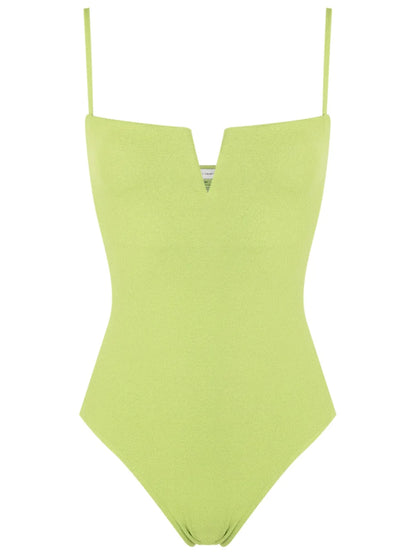 Square-Neck Swimsuit