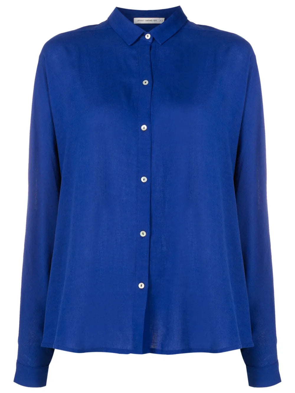 Gathered Long-Sleeve Shirt