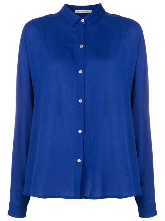 Gathered Long-Sleeve Shirt