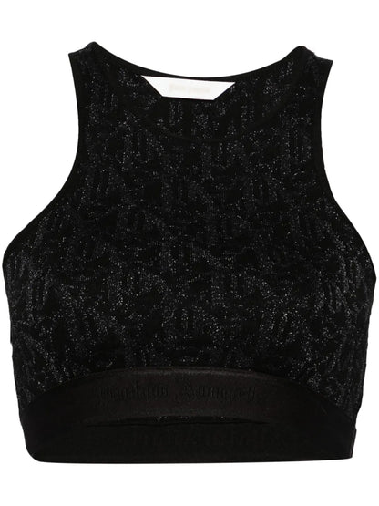 Monogram-Jacquard Crop Top
