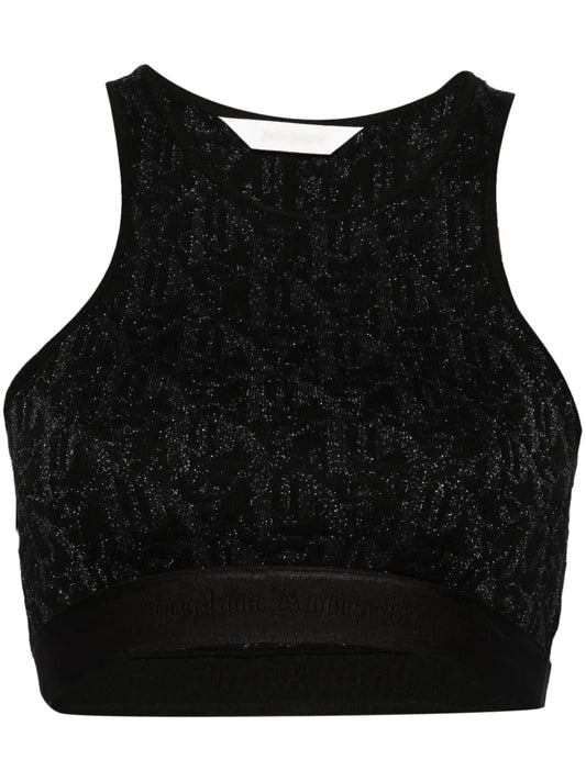 Monogram-Jacquard Crop Top