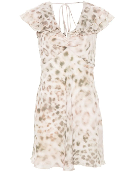 Leopard-Print Mini Dress