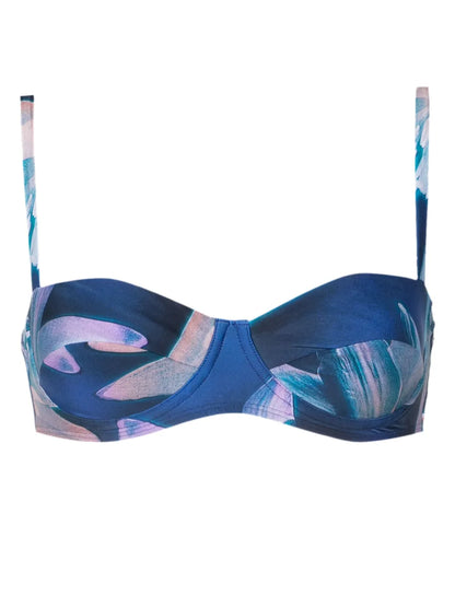 Lirios Patterned Bikini Top
