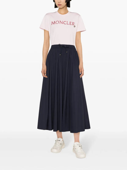 Elasticated Waistband Flared Skirt