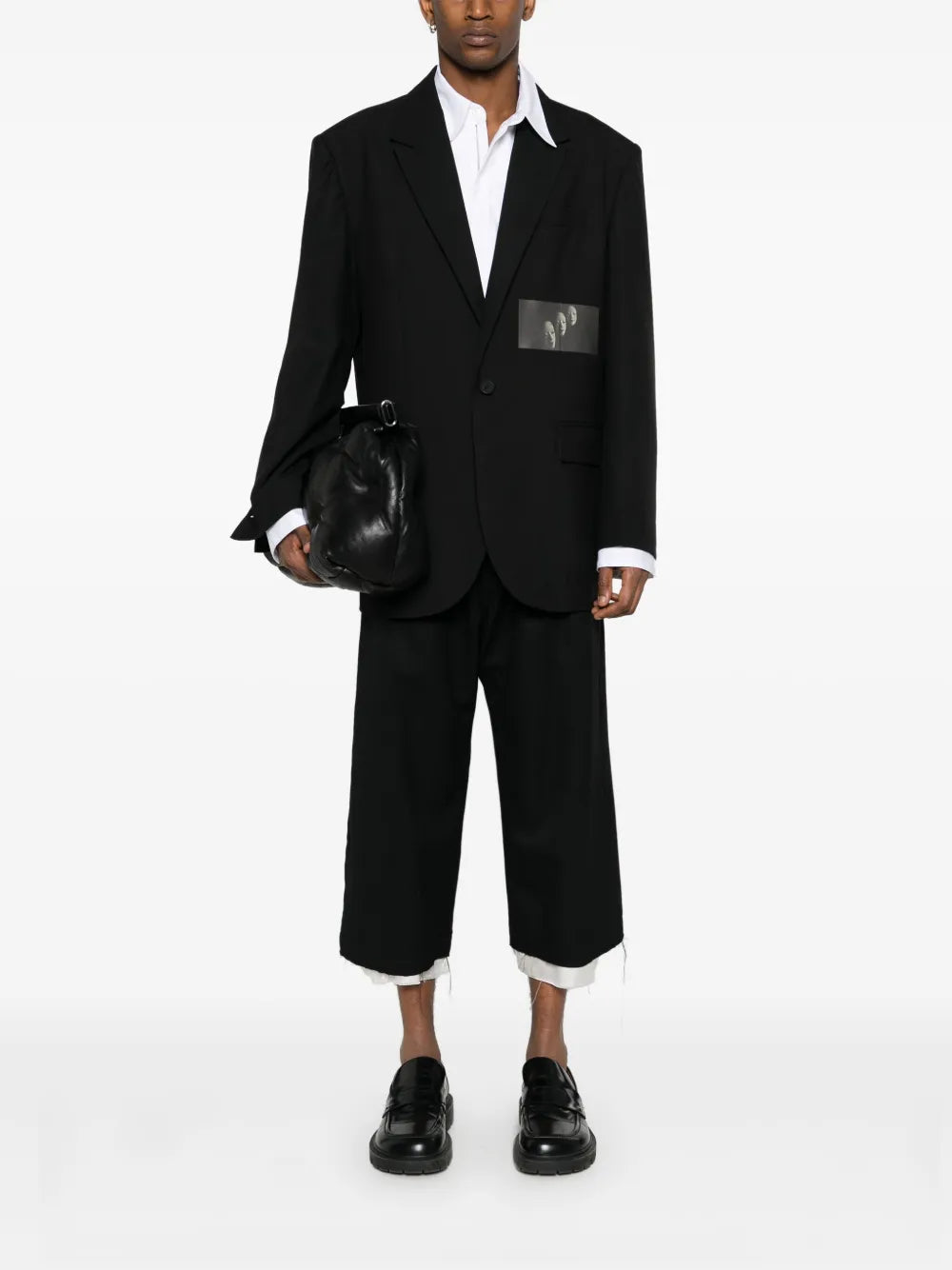 Graphic-Print Blazer