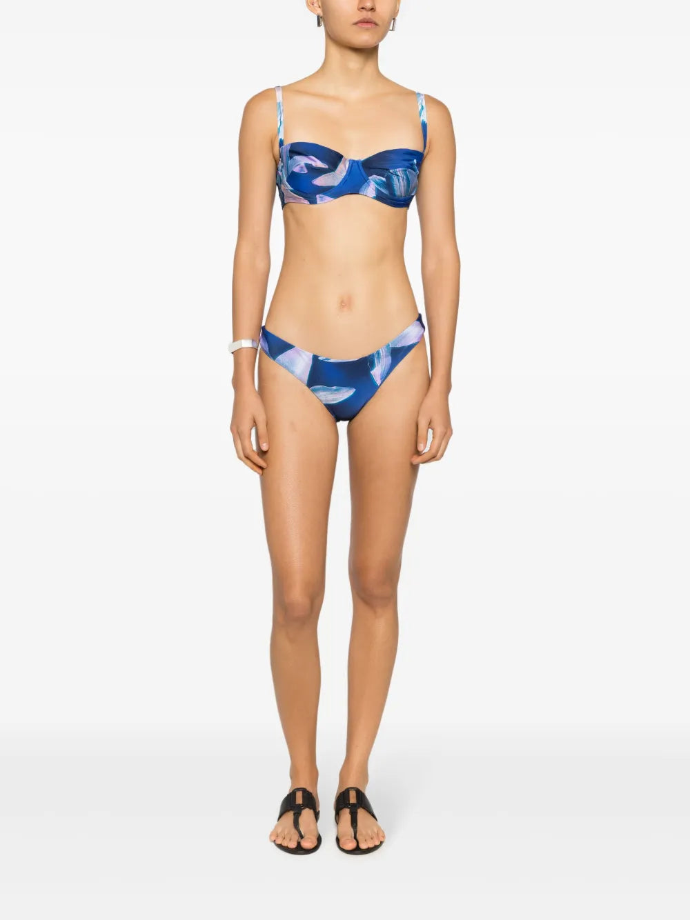 Floral-Print Bikini Bottoms