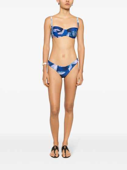 Floral-Print Bikini Bottoms