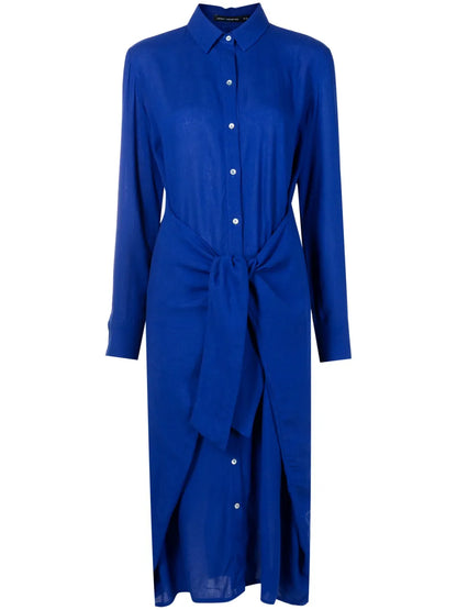 Tie-Waist Midi Shirtdress