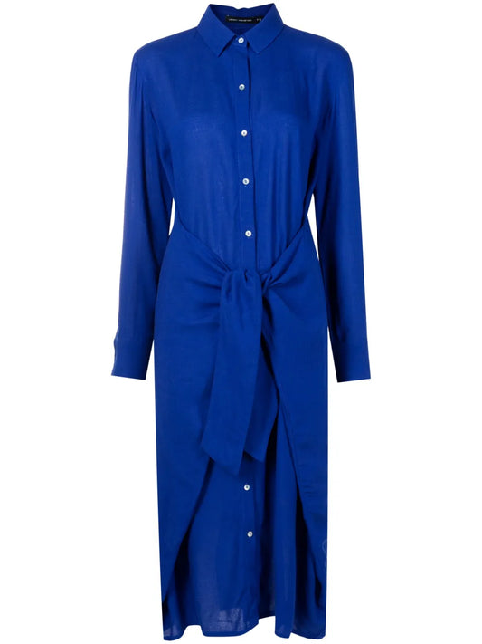Tie-Waist Midi Shirtdress