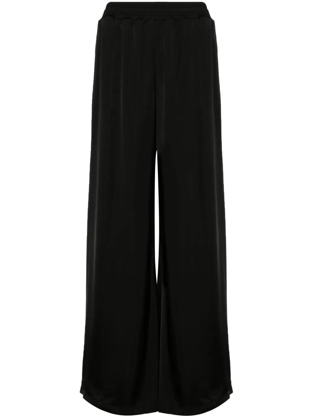 Wide-Leg Satin Trousers